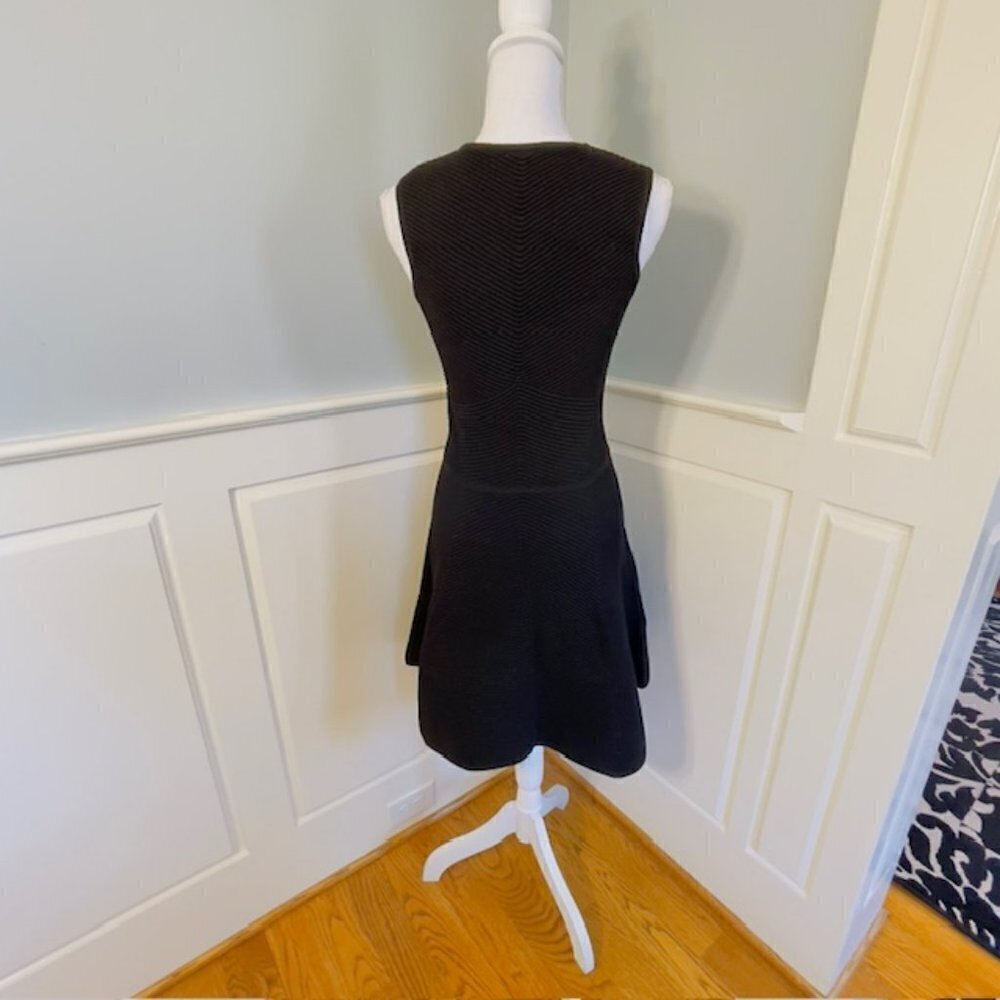 Ronny Kobo Torn LBD Ribbed Bandage Flare LBD Tank Dress Medium - Picture 6 of 7